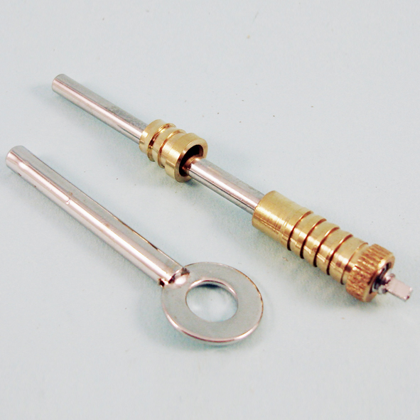THD200/PB • 100mm • Polished Brass • Sash & Case Dual Screw